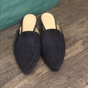 Cole Haan navy slides